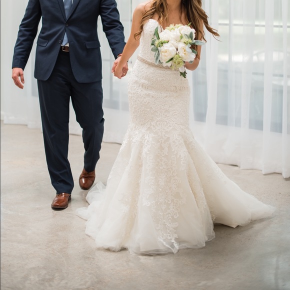 Allure Mermaid Wedding Dress Retail at $3,000 - Picture 11 of 12